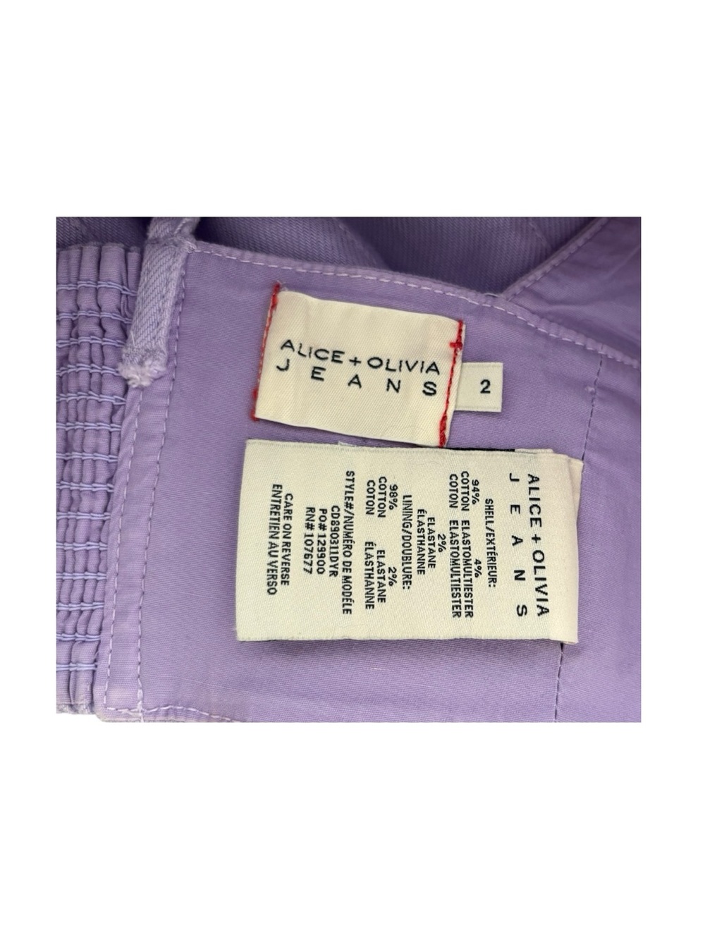 Alice + Olivia Jeans Cropped Denim Top - Picture 4 of 4